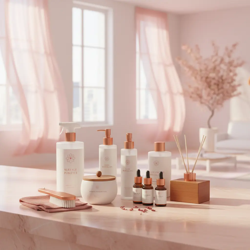 Person enjoying a clean home